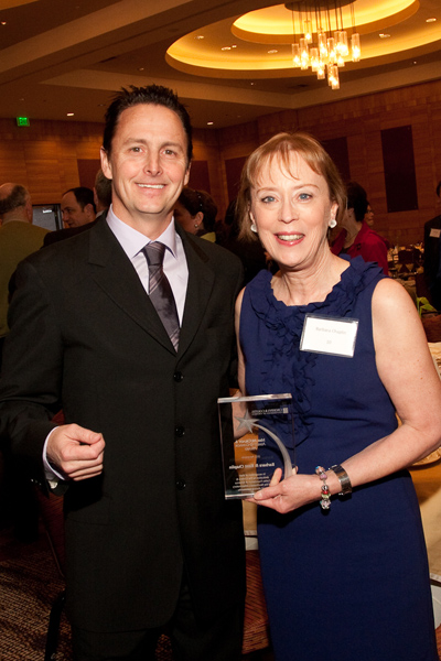 Barbara Chaplin is the recipient of the Mike McCready & Ashley O'Conner Award